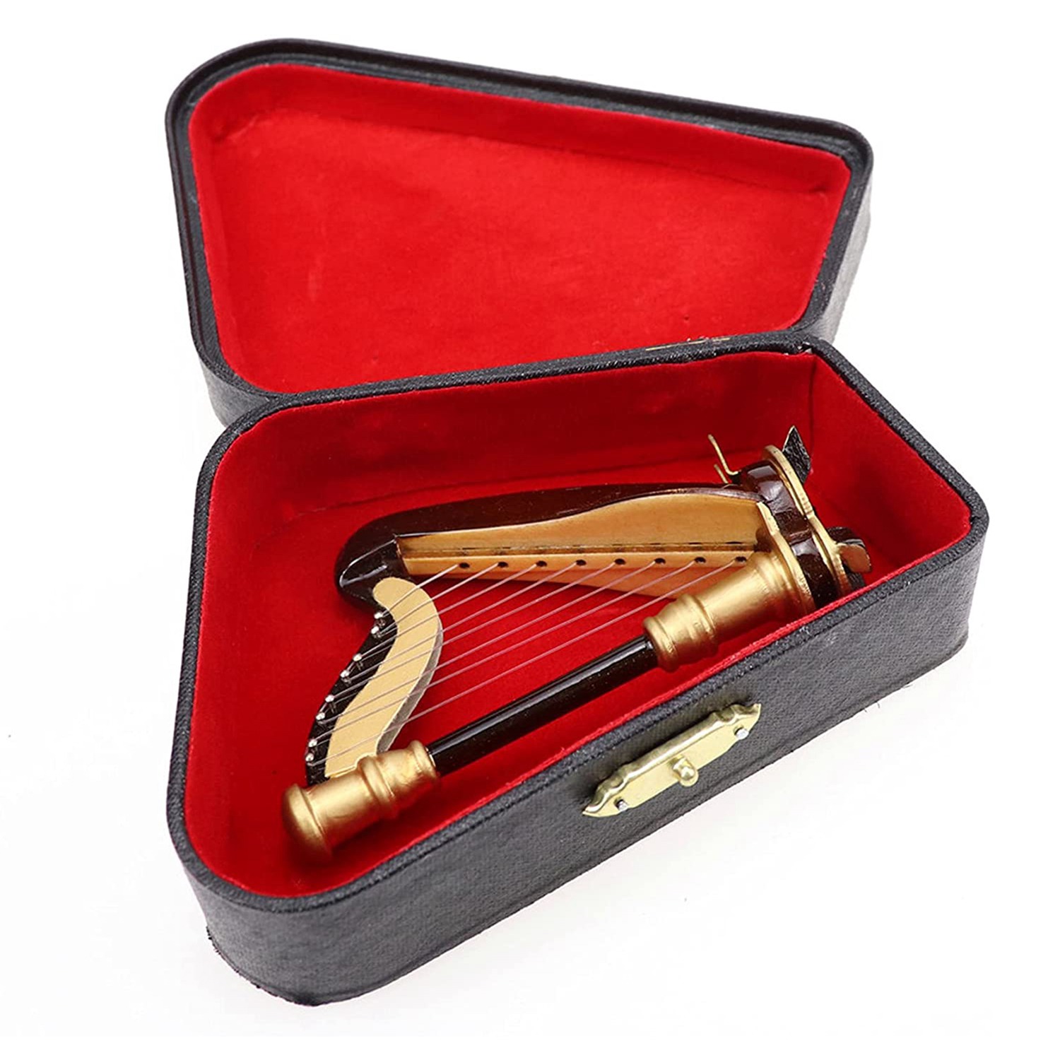 Musical Instrument Harp - B05C - Drewniana miniaturowa harfa z