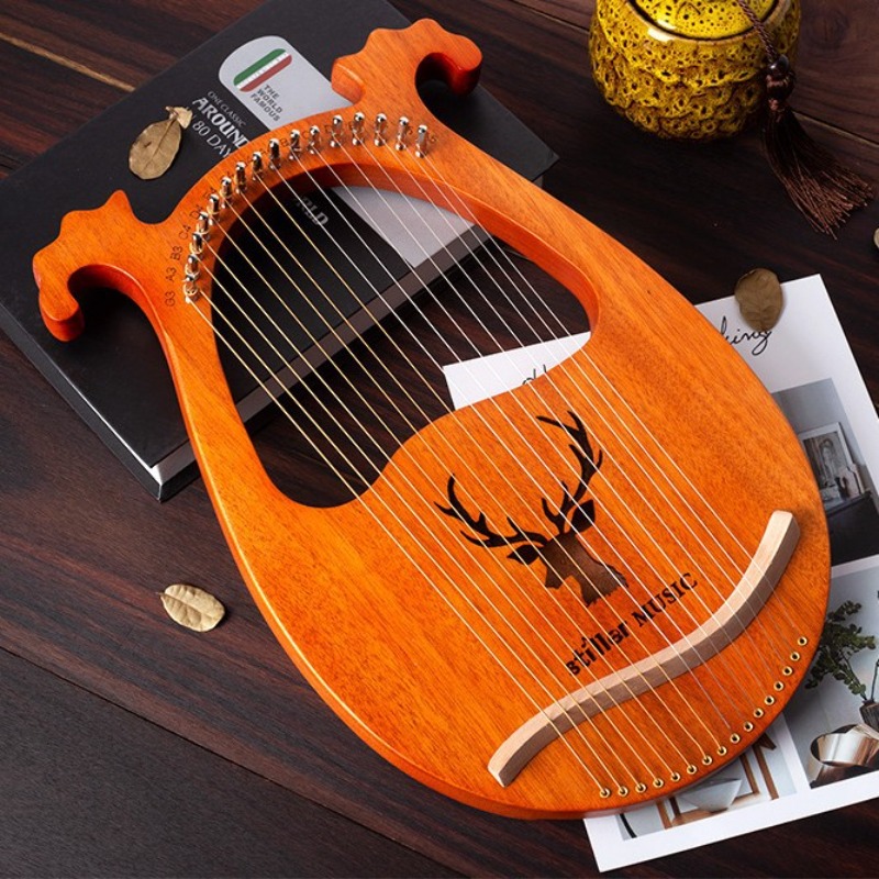 Musical Instrument Lyre - Antlers 16-tonowa lira 16-strunowa harfa lira