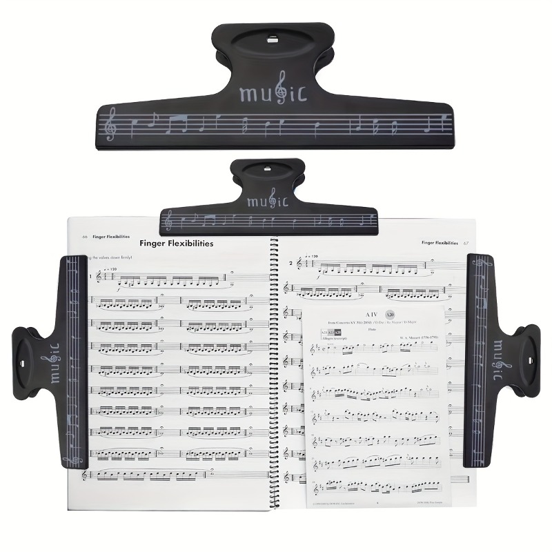 Musical Instrument Book - Klipsy do nut, klipsy do segregatorów,