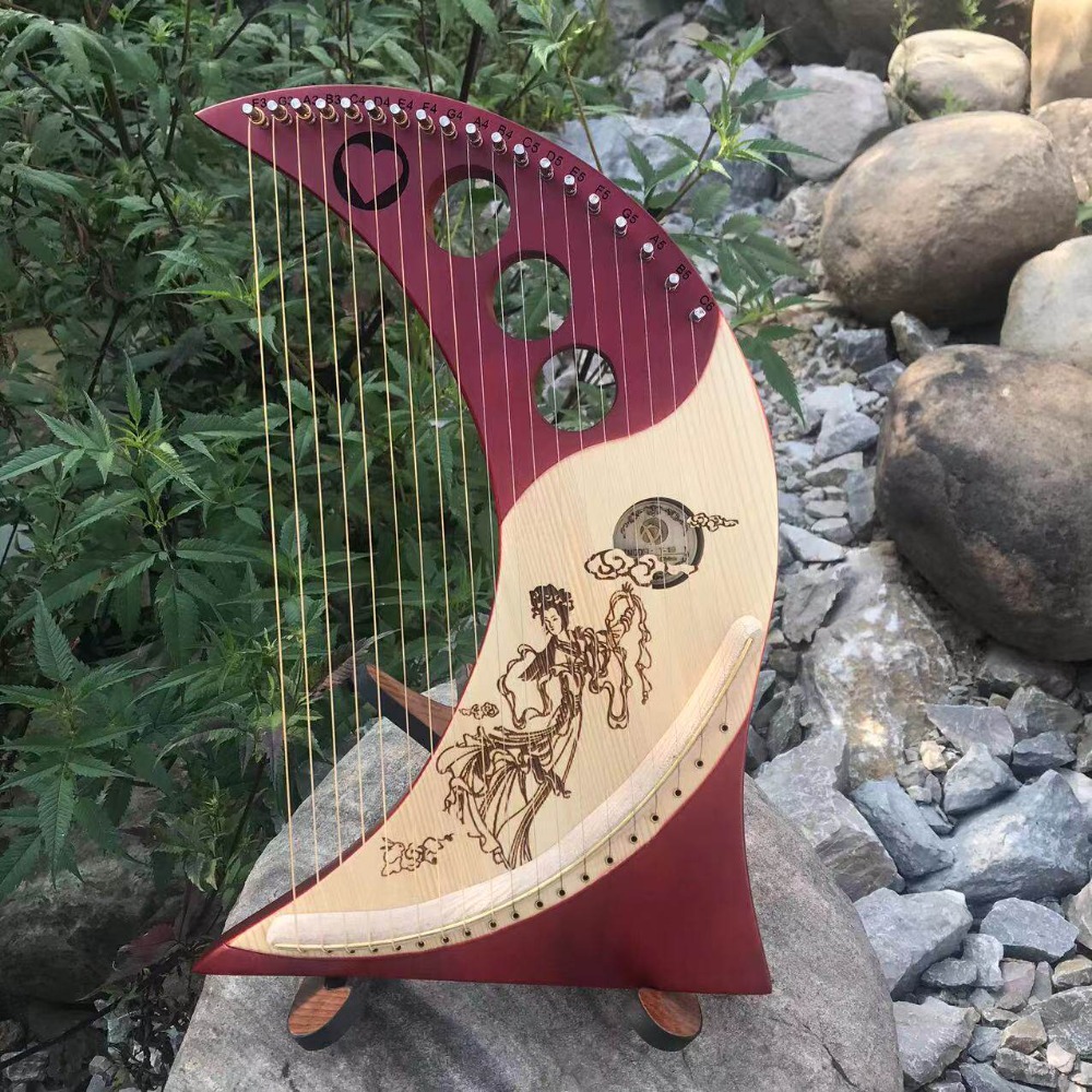Harfa lira z litego drewna w s – Musical Instrument Lyre recenzja i cena