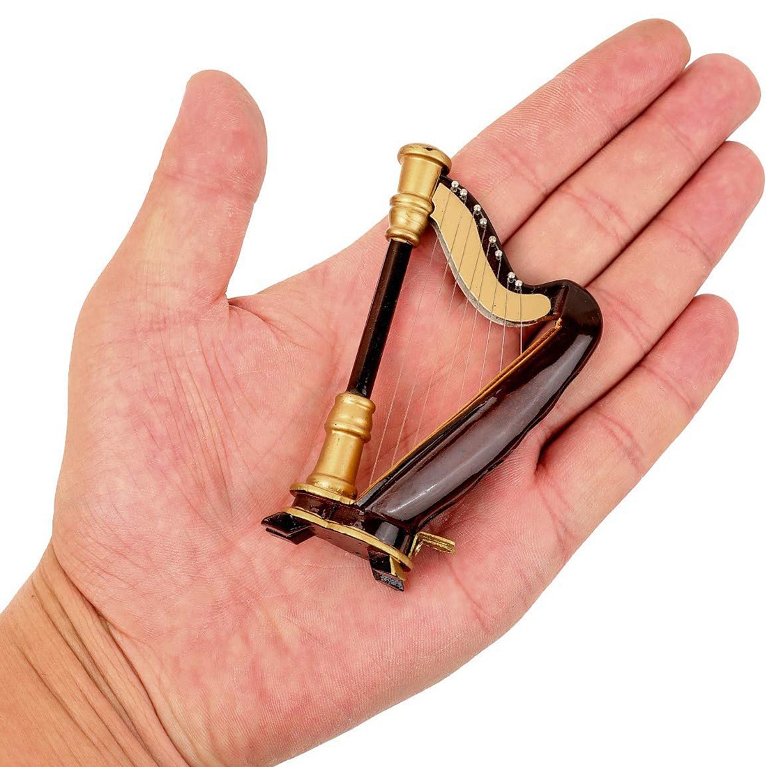 B05C - Drewniana miniaturowa h – Musical Instrument Harp recenzja i cena