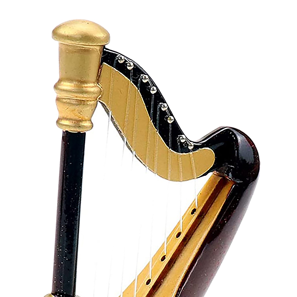 B05C - Drewniana miniaturowa h – Musical Instrument Harp recenzja i cena