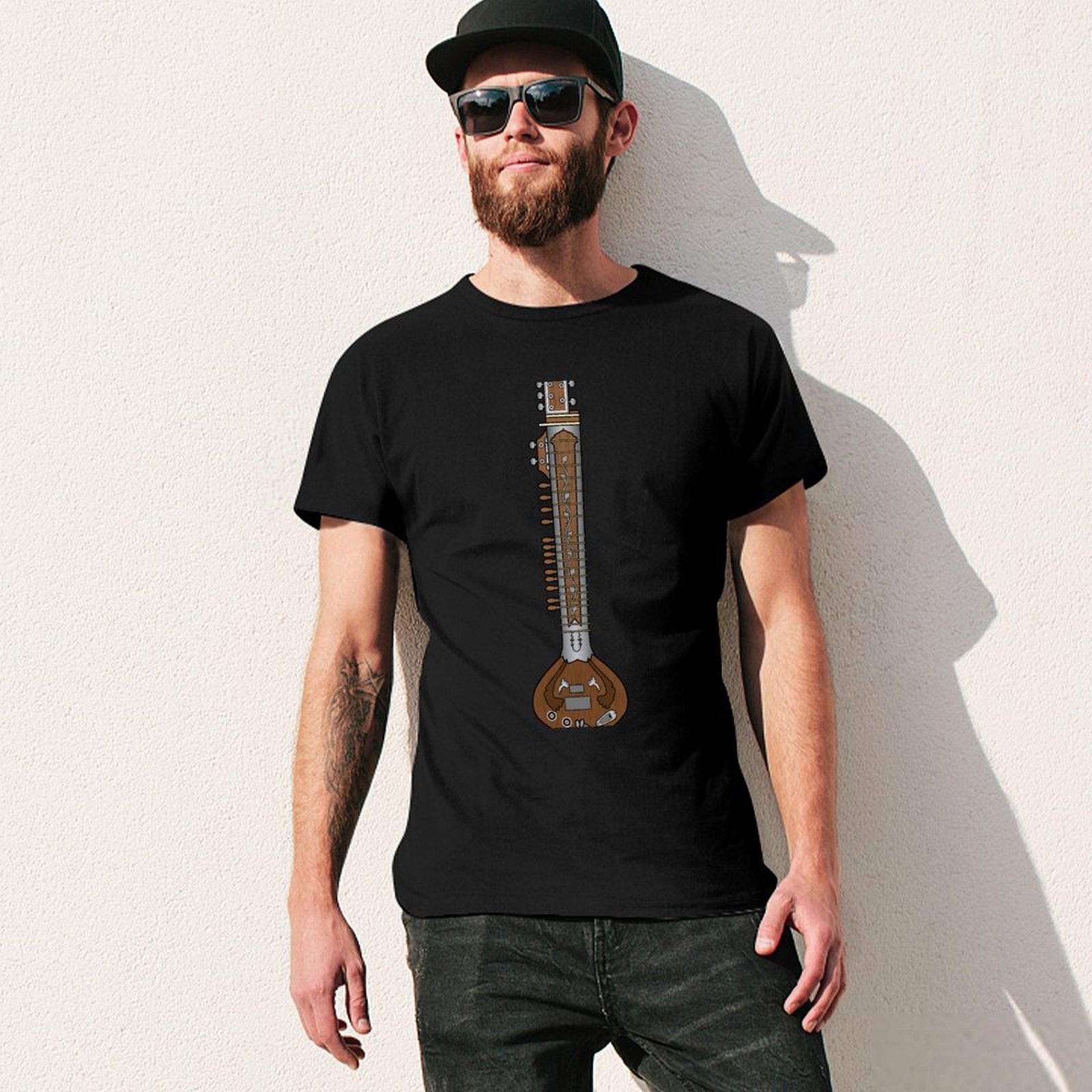 NARZĘDZIA MUZYCZNE - Koszulka  – Musical Instrument Sitar recenzja i cena