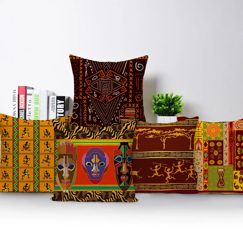 Poszewka na poduszkę Retro Afr – Musical Instrument In Africa recenzja i cena