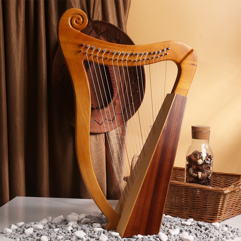 Drewniana 15-strunowa harfa rz – Musical Instrument Harp recenzja i cena