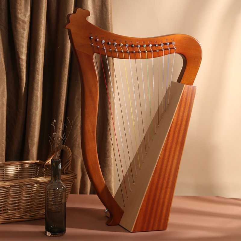 Drewniana 15-strunowa harfa rz – Musical Instrument Harp recenzja i cena