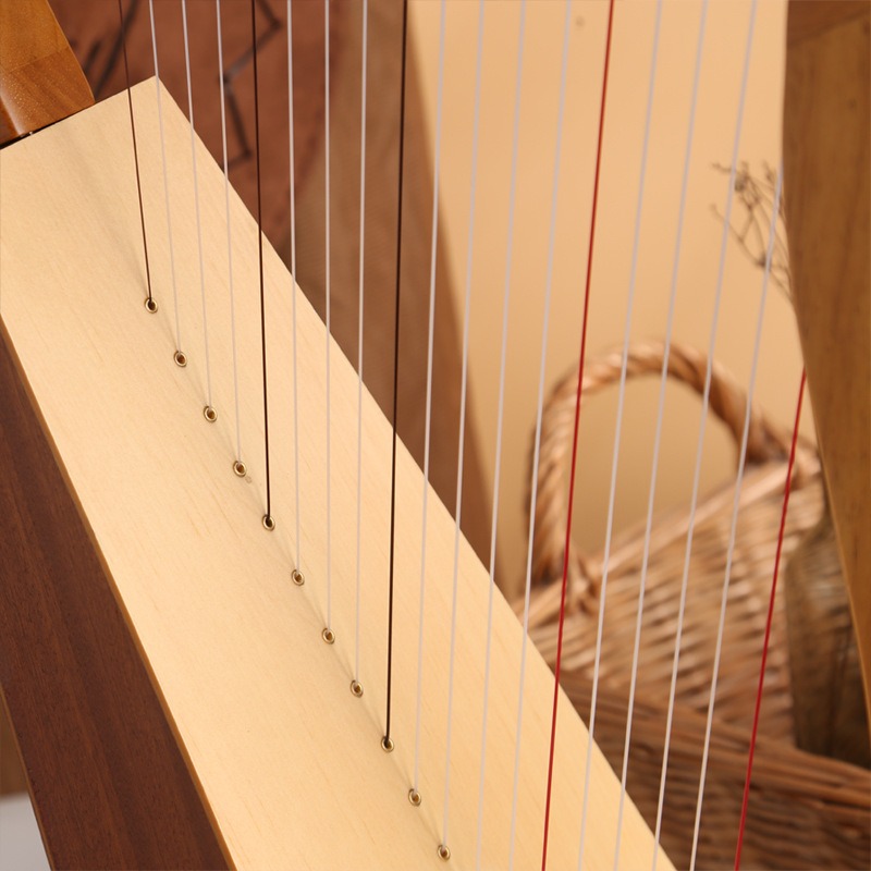 Drewniana 15-strunowa harfa rz – Musical Instrument Harp recenzja i cena